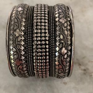 Silver cuff bracelet